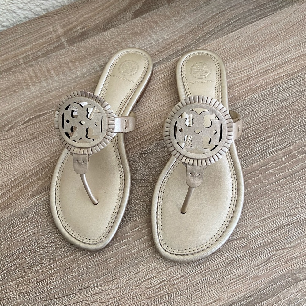 New Tory Burch Miller Fringe Sandal